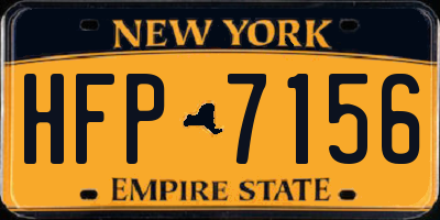 NY license plate HFP7156