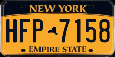 NY license plate HFP7158