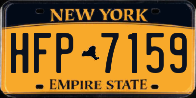 NY license plate HFP7159