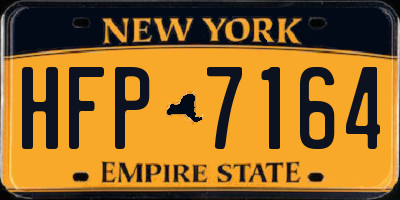 NY license plate HFP7164