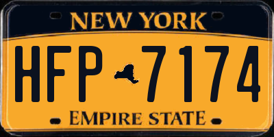 NY license plate HFP7174