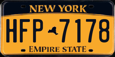 NY license plate HFP7178