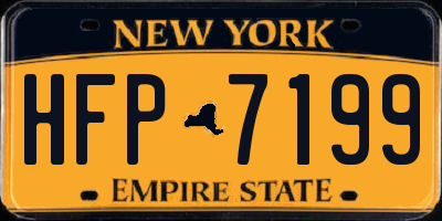NY license plate HFP7199