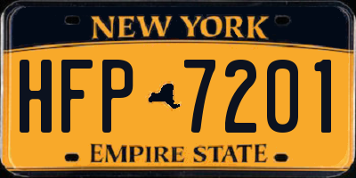 NY license plate HFP7201