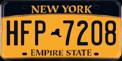 NY license plate HFP7208