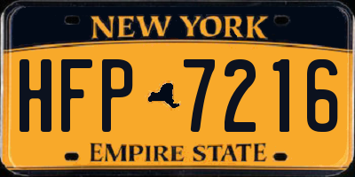 NY license plate HFP7216