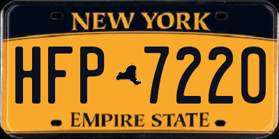 NY license plate HFP7220