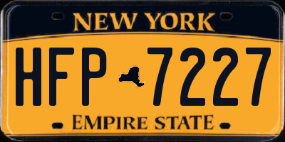 NY license plate HFP7227