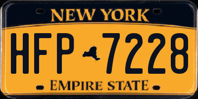NY license plate HFP7228