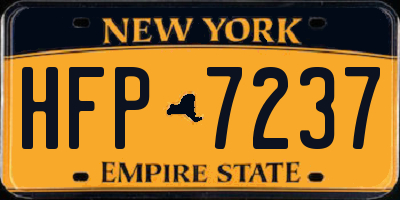 NY license plate HFP7237