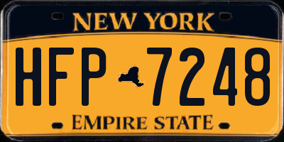NY license plate HFP7248