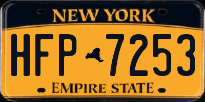 NY license plate HFP7253