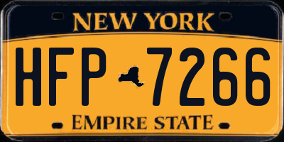 NY license plate HFP7266