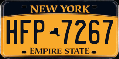 NY license plate HFP7267