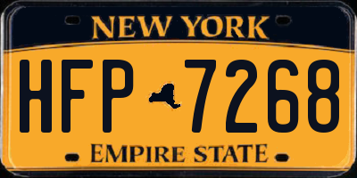 NY license plate HFP7268