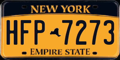 NY license plate HFP7273