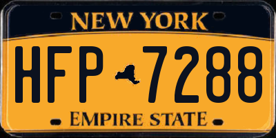 NY license plate HFP7288