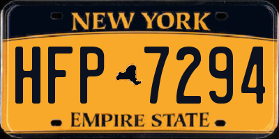 NY license plate HFP7294