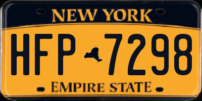NY license plate HFP7298