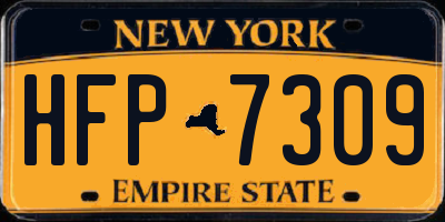 NY license plate HFP7309