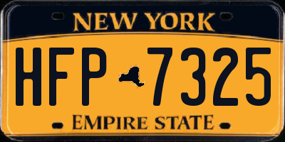 NY license plate HFP7325