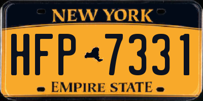 NY license plate HFP7331