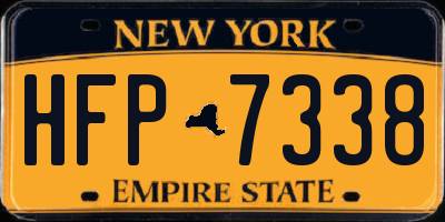 NY license plate HFP7338