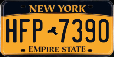 NY license plate HFP7390