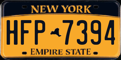 NY license plate HFP7394