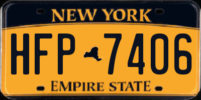 NY license plate HFP7406