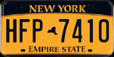 NY license plate HFP7410