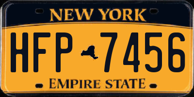 NY license plate HFP7456