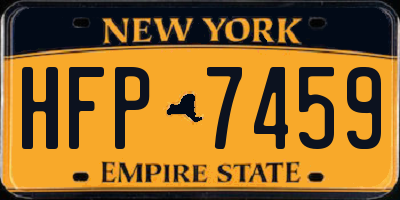 NY license plate HFP7459
