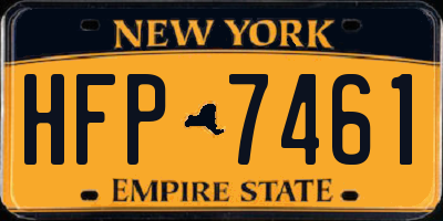 NY license plate HFP7461