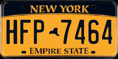 NY license plate HFP7464