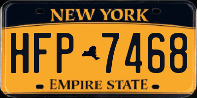 NY license plate HFP7468
