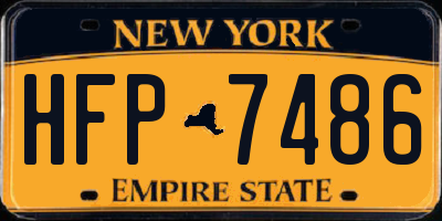 NY license plate HFP7486