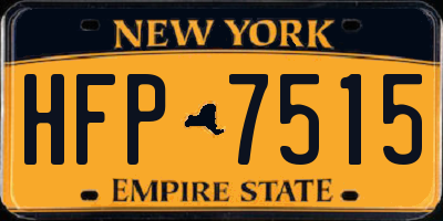 NY license plate HFP7515