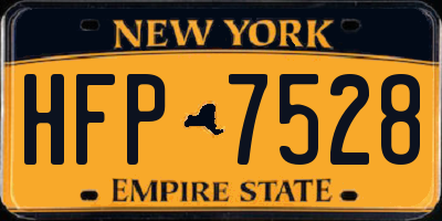 NY license plate HFP7528