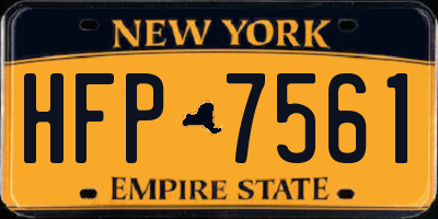 NY license plate HFP7561