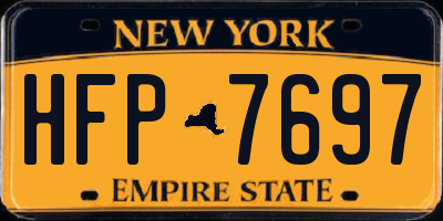NY license plate HFP7697