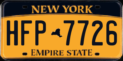 NY license plate HFP7726