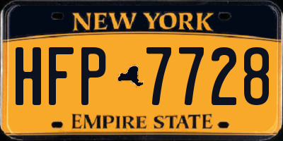 NY license plate HFP7728