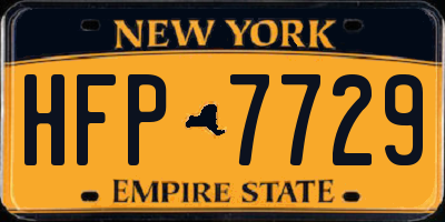 NY license plate HFP7729