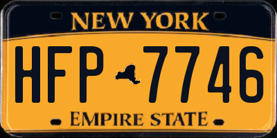 NY license plate HFP7746