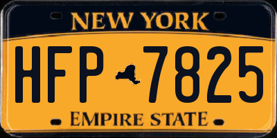 NY license plate HFP7825