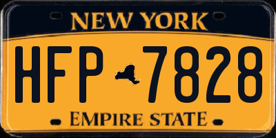 NY license plate HFP7828