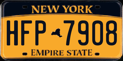 NY license plate HFP7908
