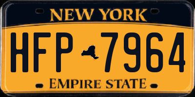 NY license plate HFP7964