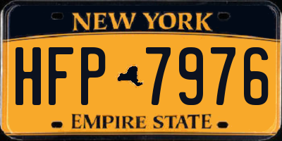NY license plate HFP7976